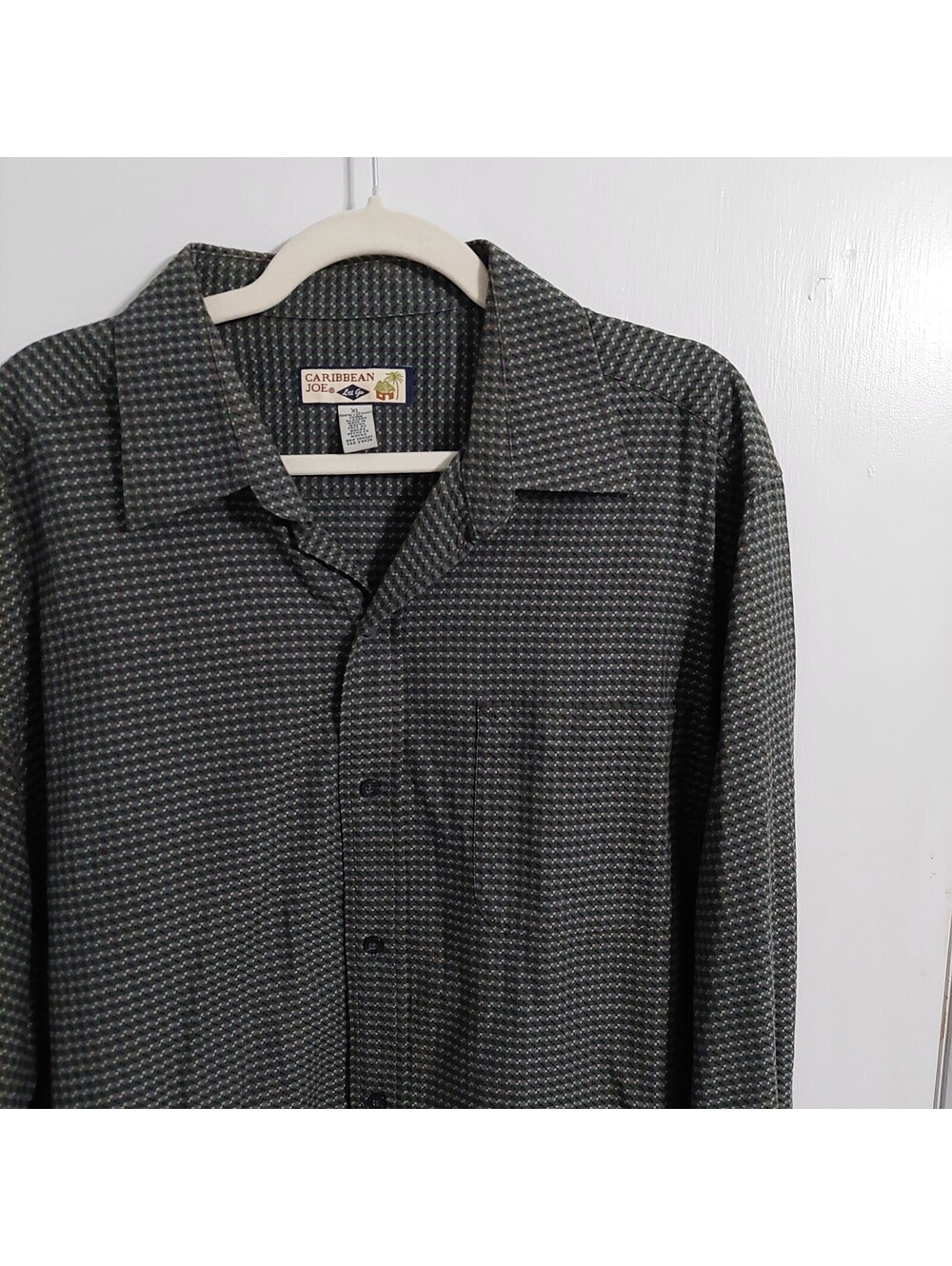 Caribbean Joe Men's XL Button-Up Shirt 100% Cotton